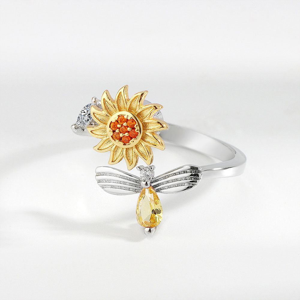 Anillo Girasol Giratorio