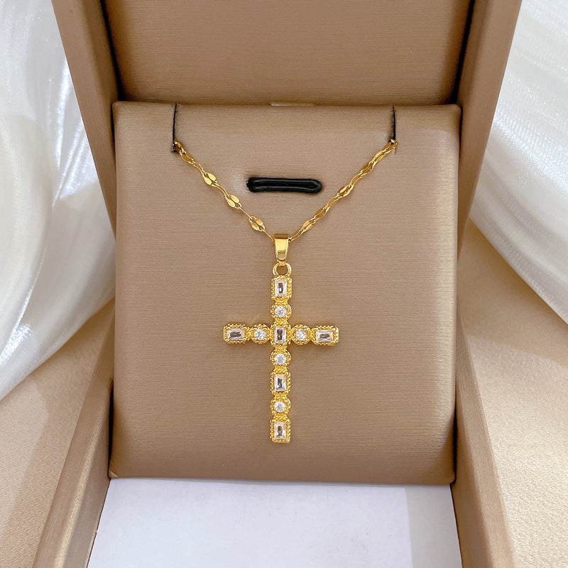 Collar Cruz Brillante