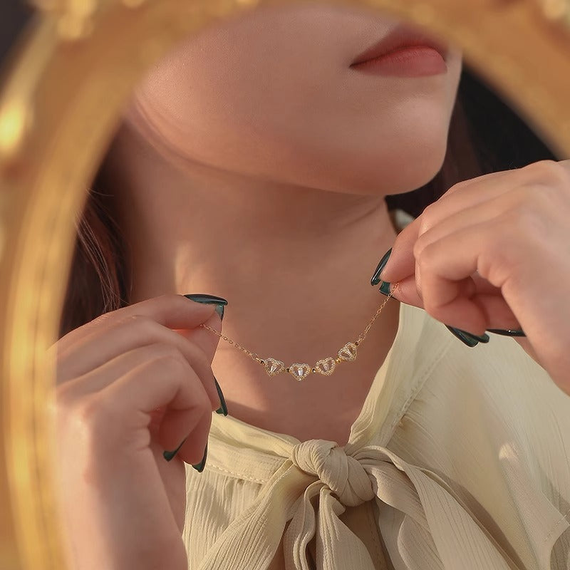 Collar Trébol de Corazones