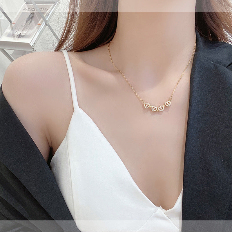 Collar Trébol de Corazones