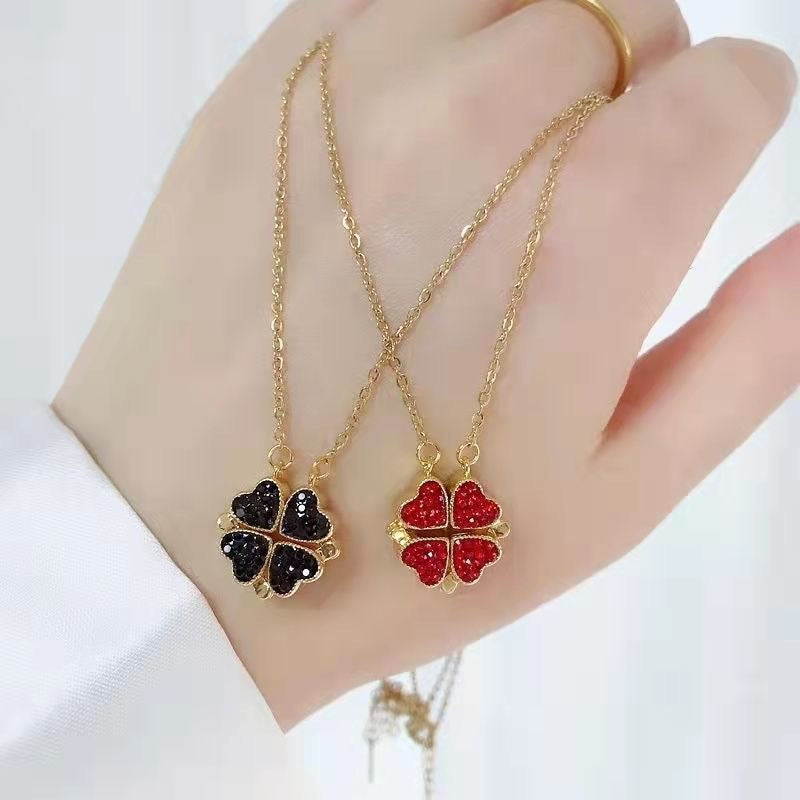 Collar Corazones del Atardecer