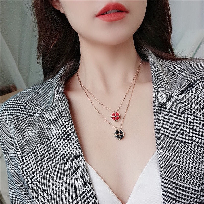Collar Corazones del Atardecer