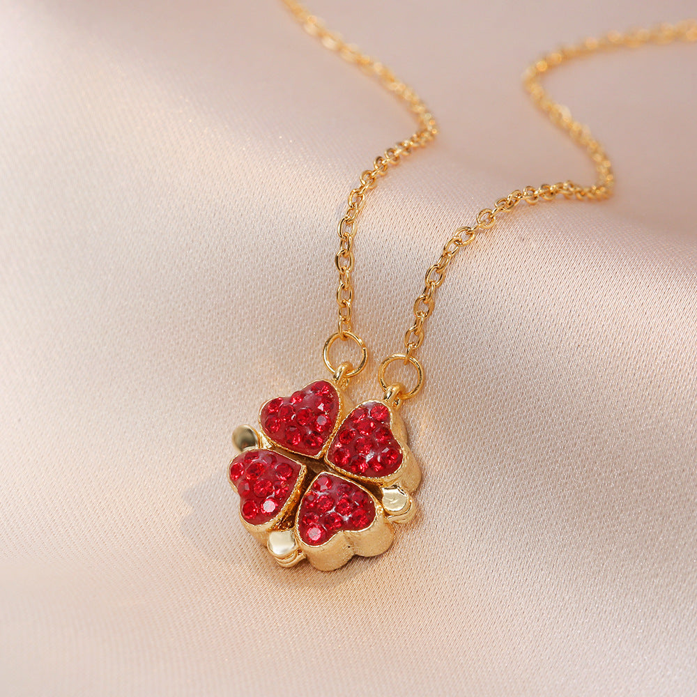 Collar Corazones del Atardecer