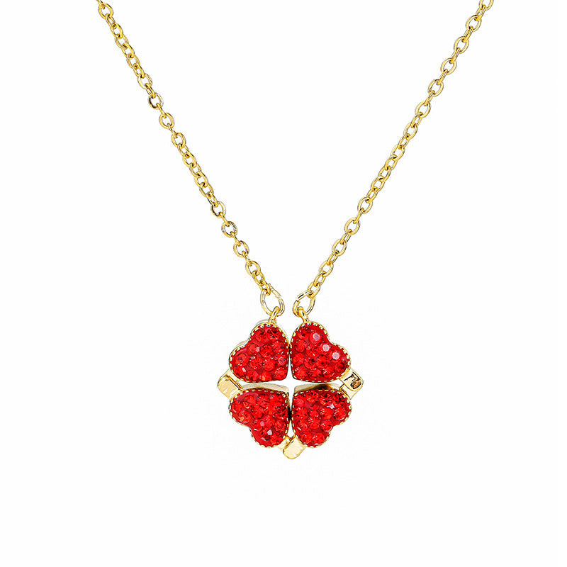 Collar Corazones del Atardecer