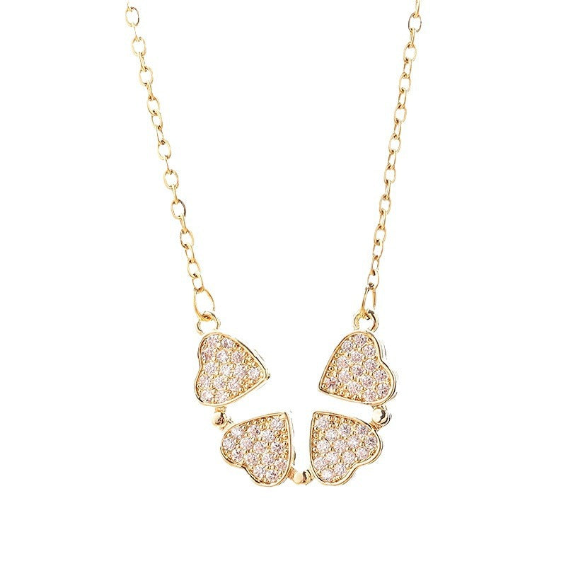 Collar Corazones en Flor
