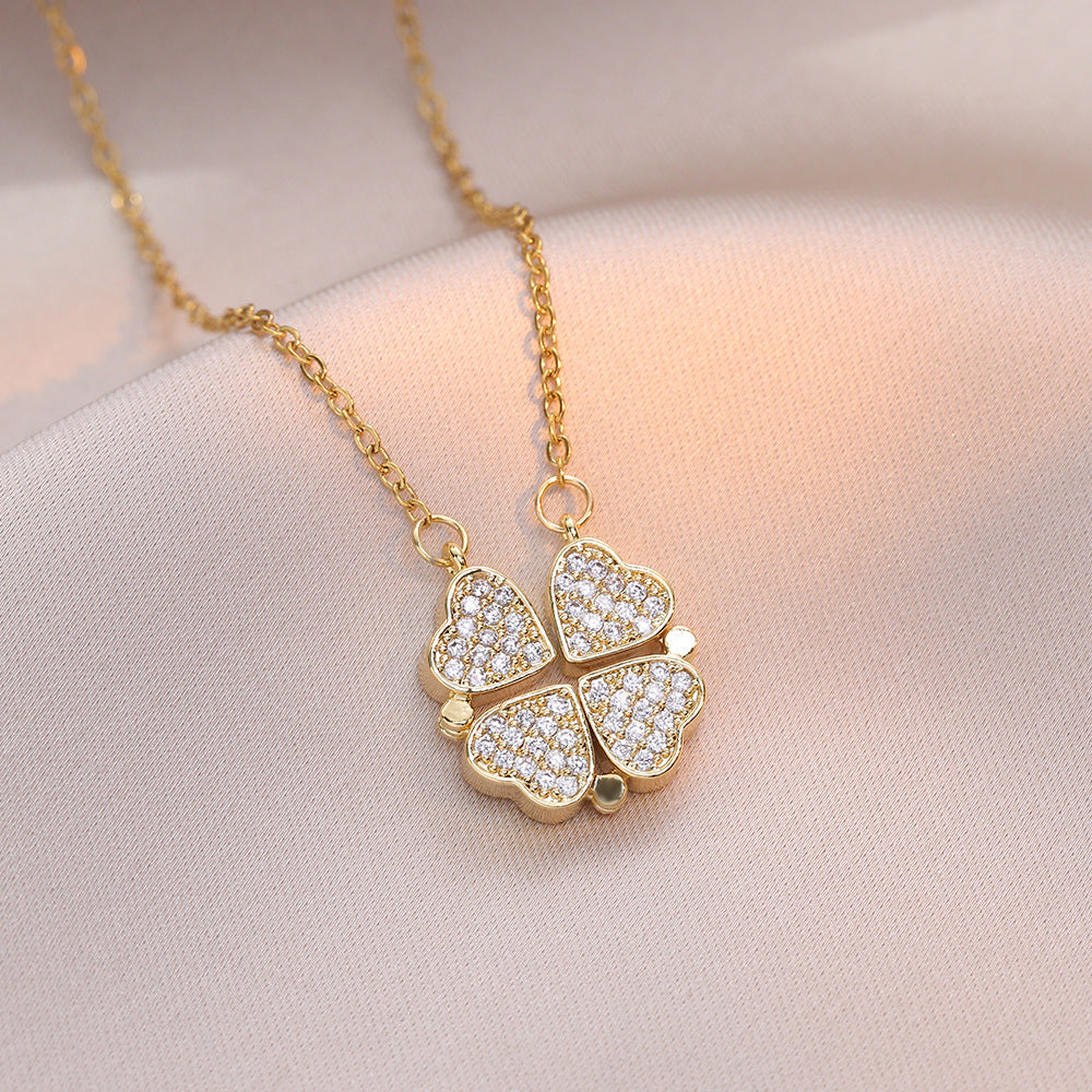 Collar Corazones en Flor