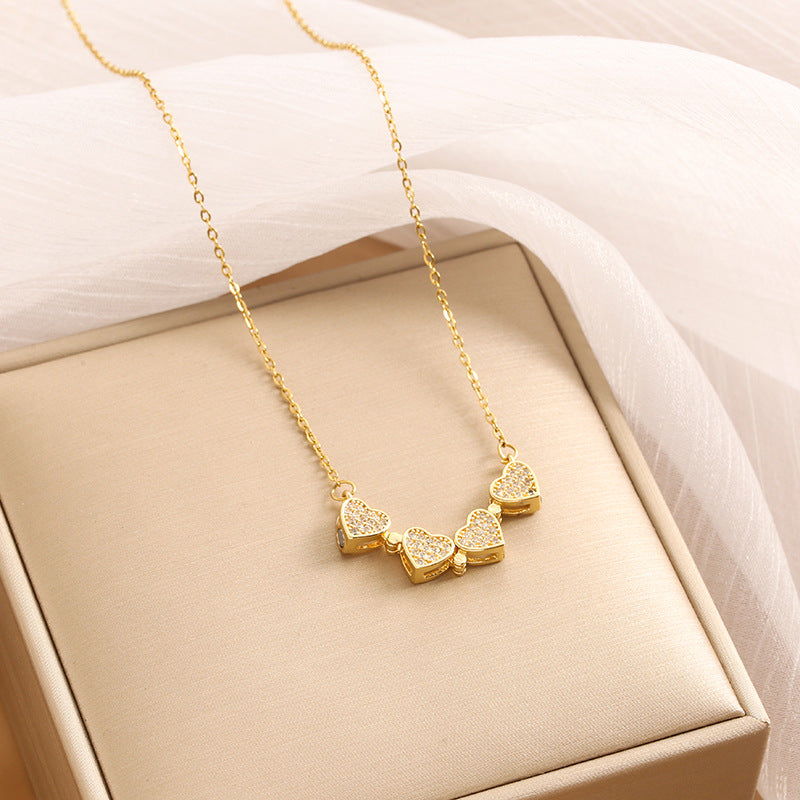 Collar Corazones en Flor