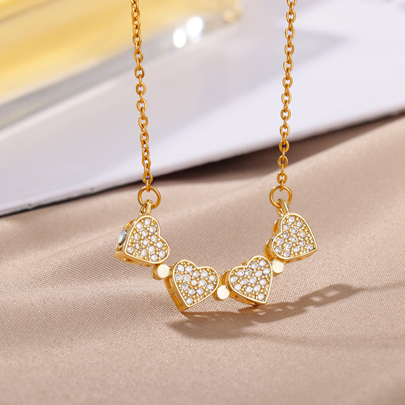 Collar Corazones en Flor