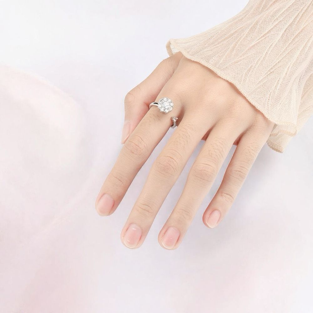 Anillo Cristal Giratorio