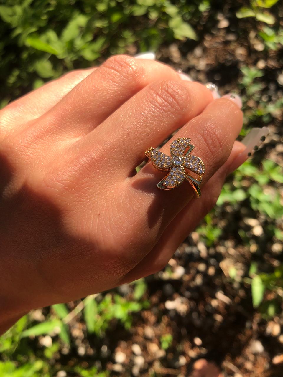 Anillo Molino de Luz Giratorio