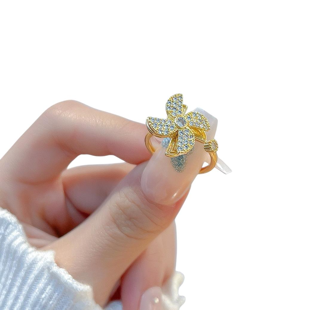 Anillo Molino de Luz Giratorio