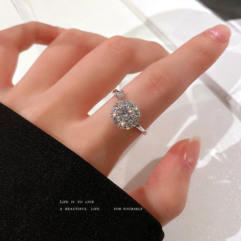 Anillo Cristal Giratorio