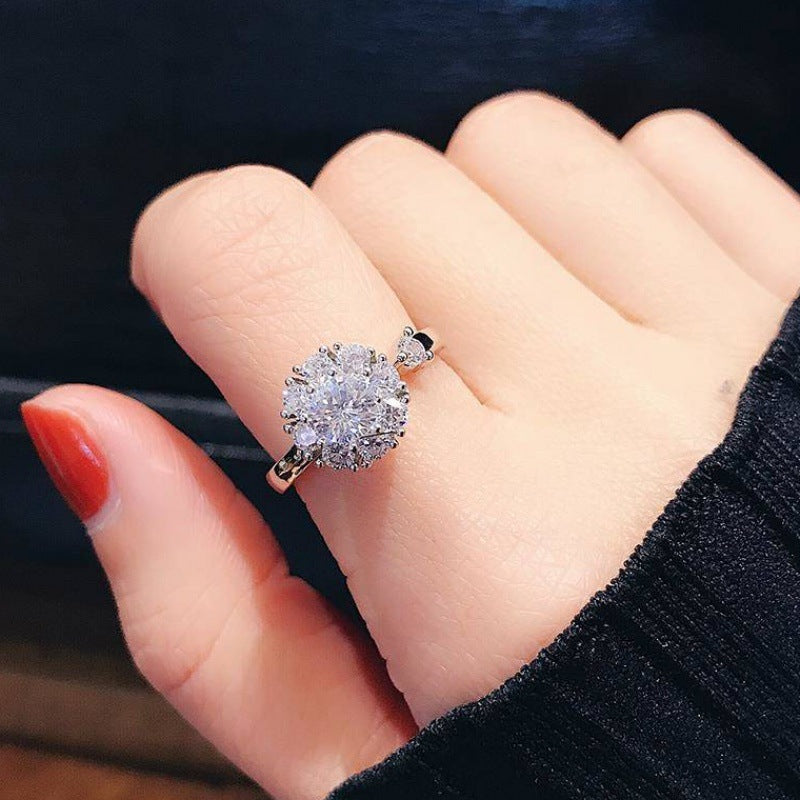Anillo Cristal Giratorio