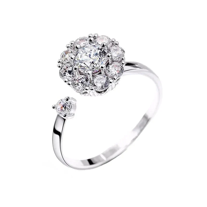 Anillo Cristal Giratorio