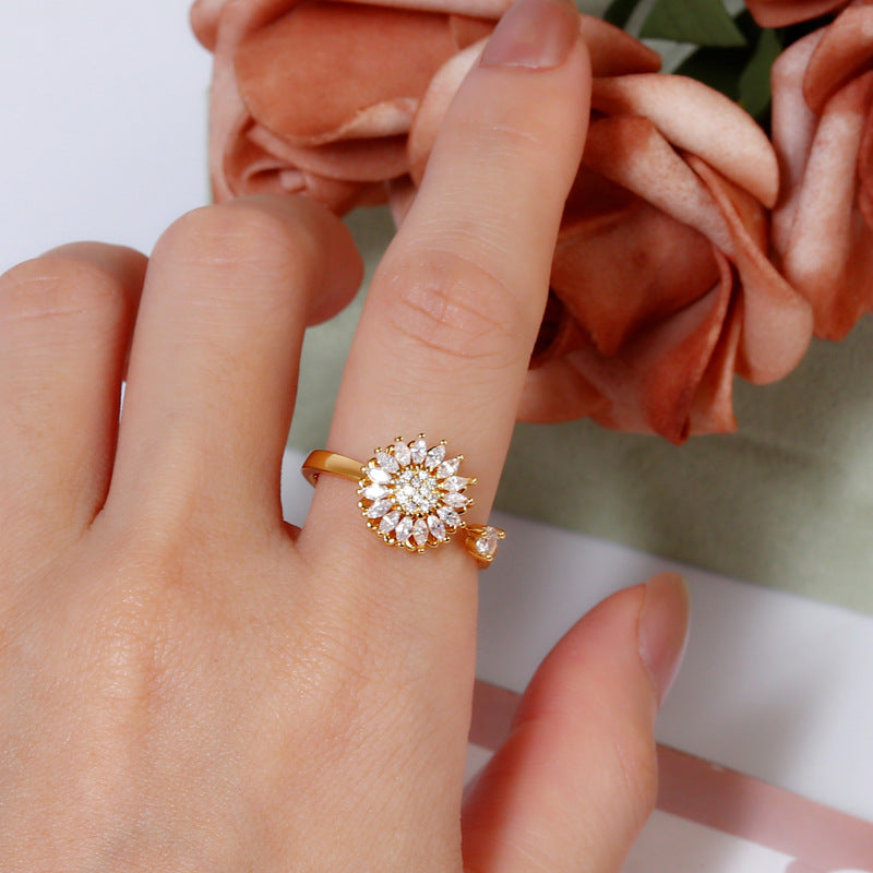 Anillo Margarita Giratoria