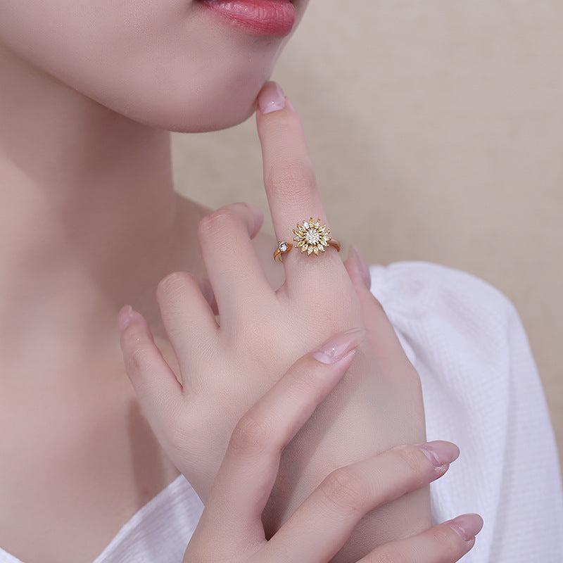 Anillo Margarita Giratoria