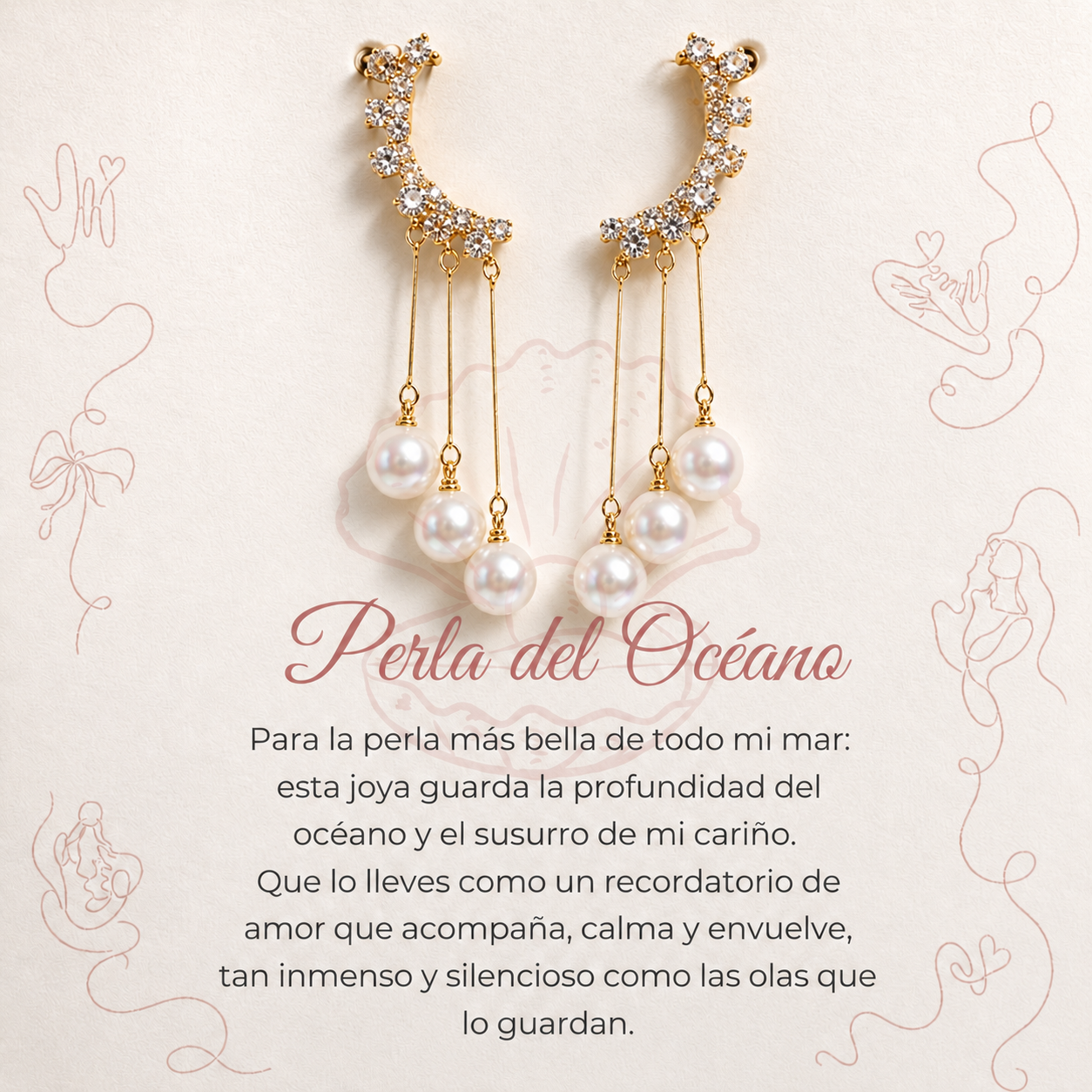 Aros Cortina de Perlas
