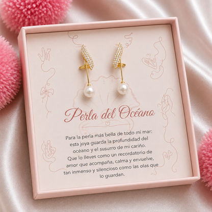 Aros Perla Brillante