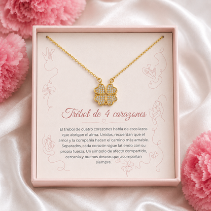 Collar Corazones en Flor
