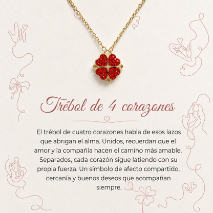 Collar Corazones del Atardecer