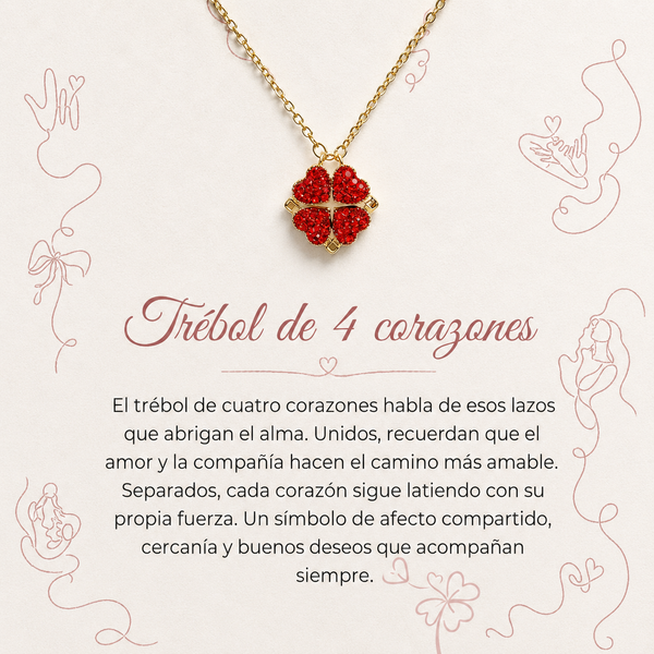 Collar Corazones del Atardecer