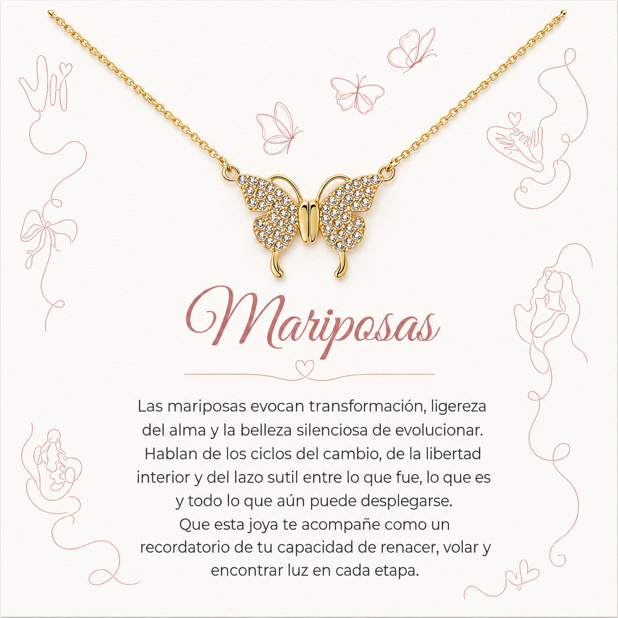 Collar Mariposa Magnética
