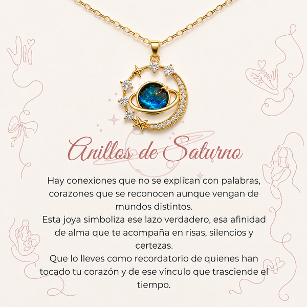 Collar Anillos de Saturno