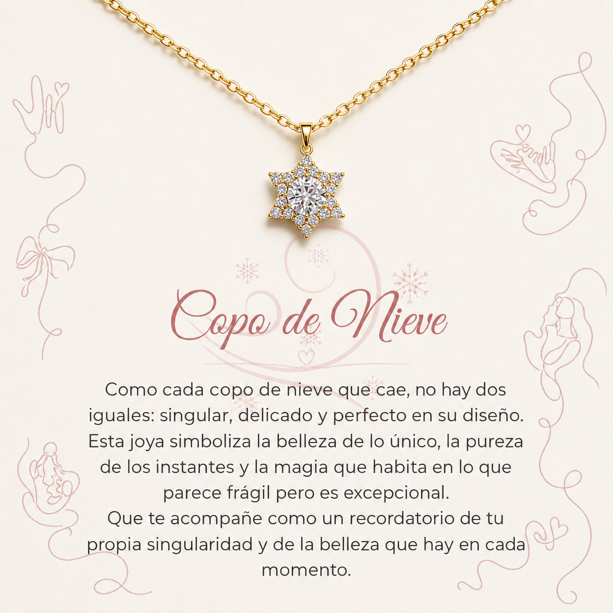 Collar Copo de Nieve