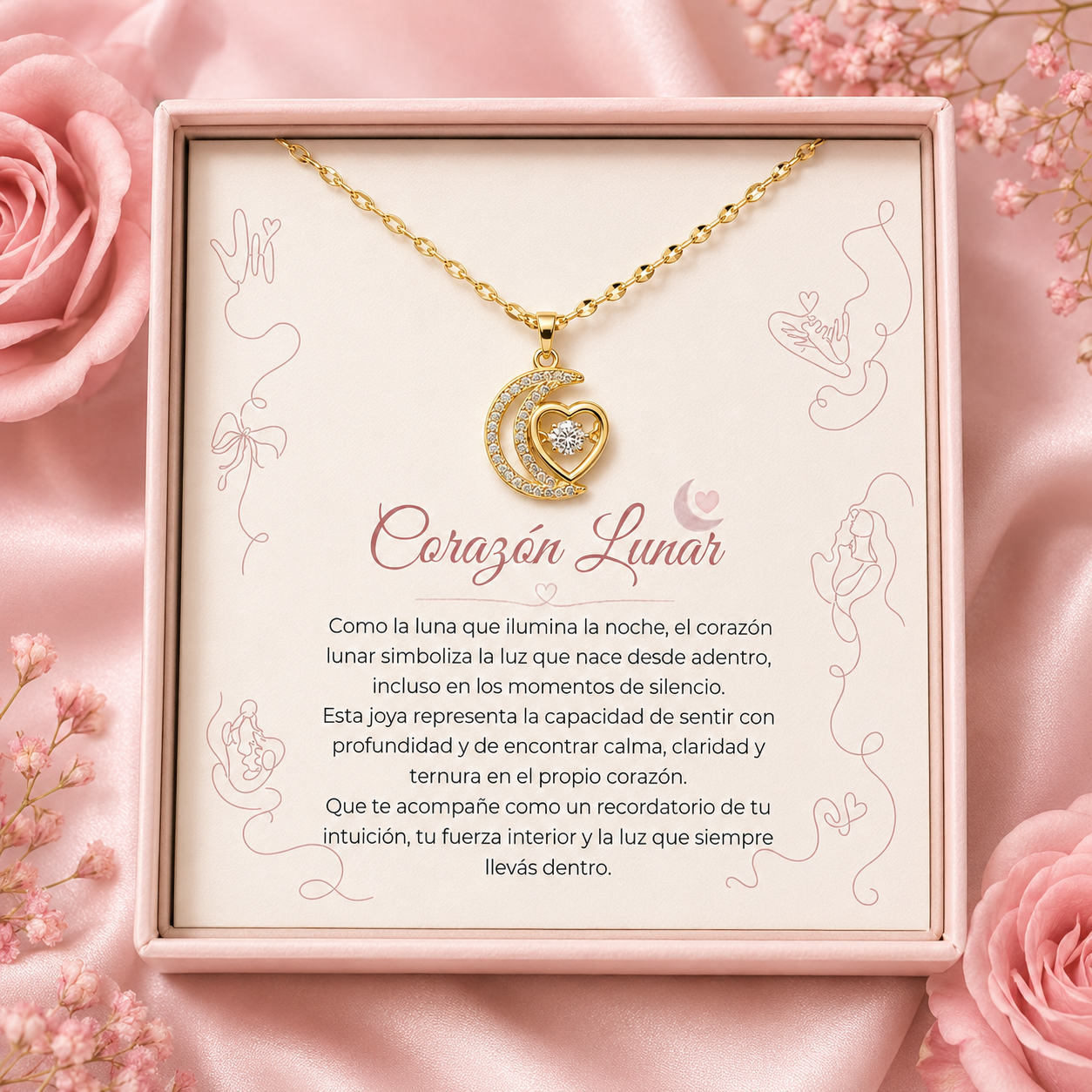 Collar Corazón Lunar