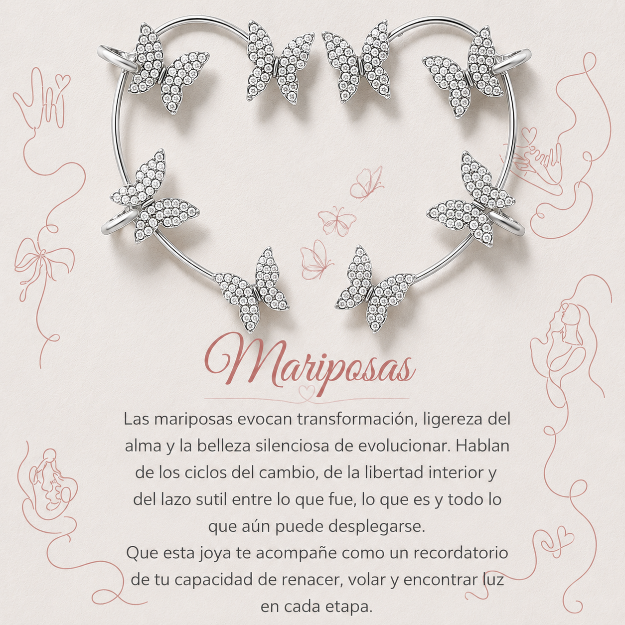 Aros 4 Mariposas