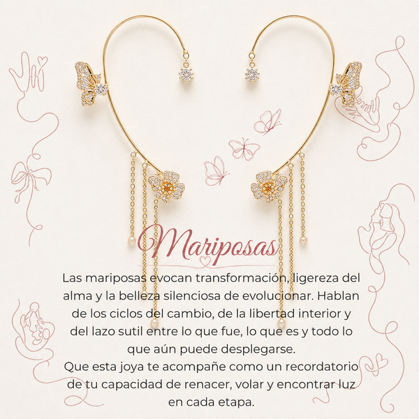 Aros Mariposa Floral