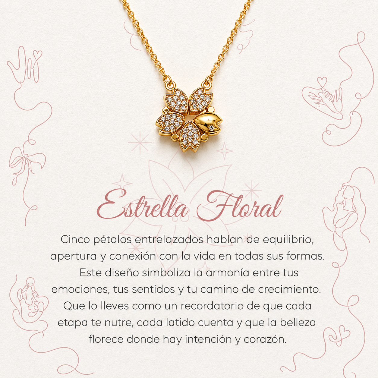 Collar Estrella Floral