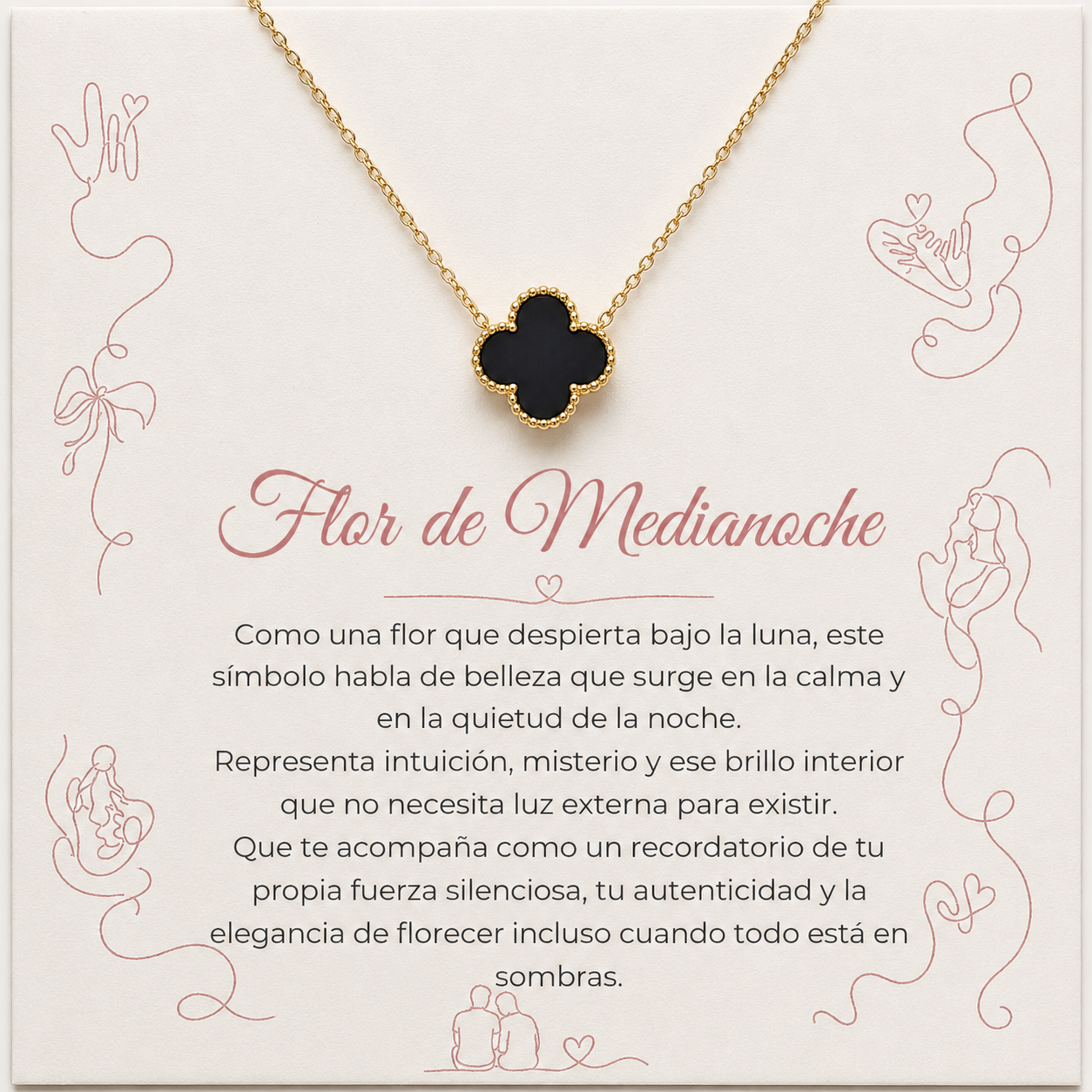 Collar Flor de Medianoche