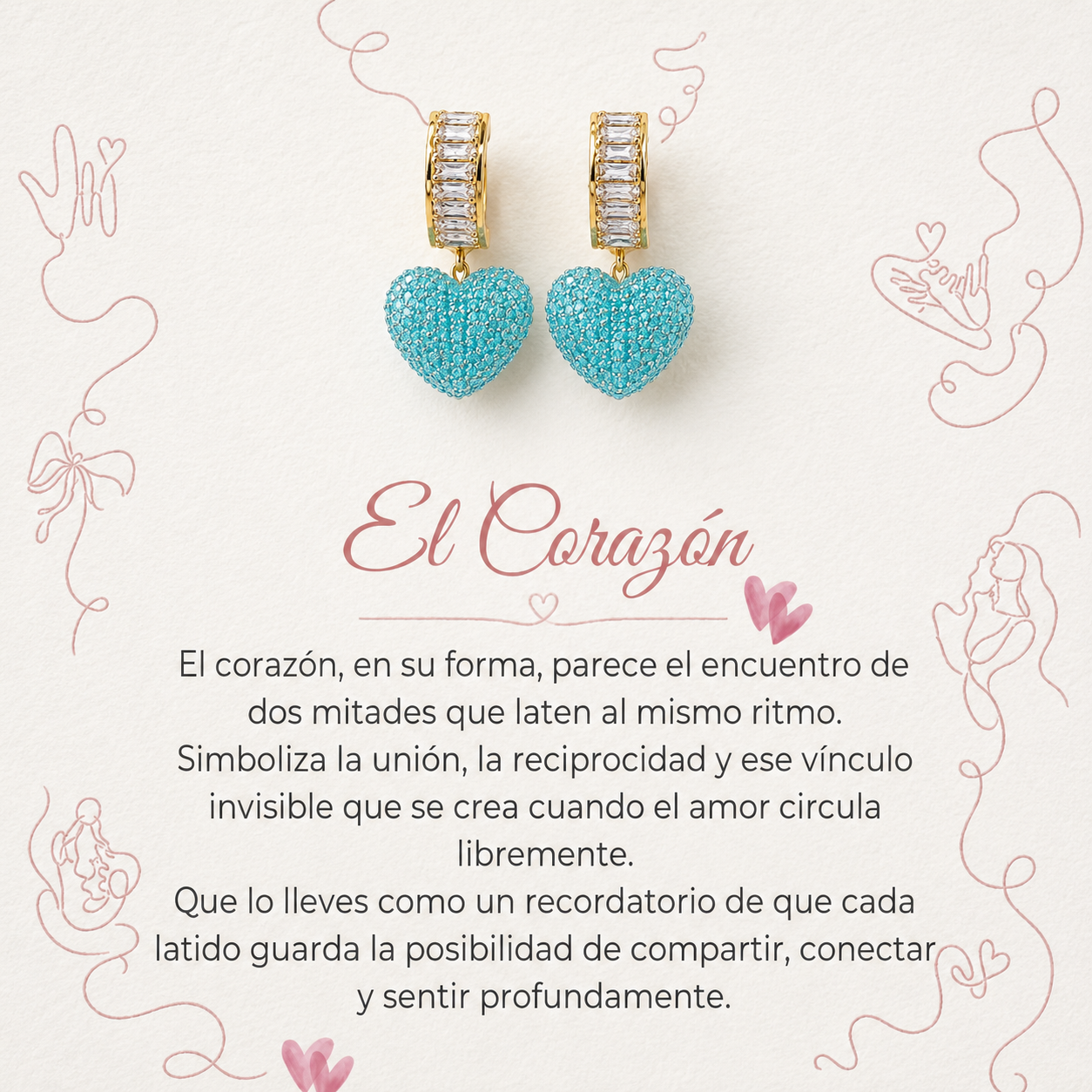 Aros Brillo de Corazón