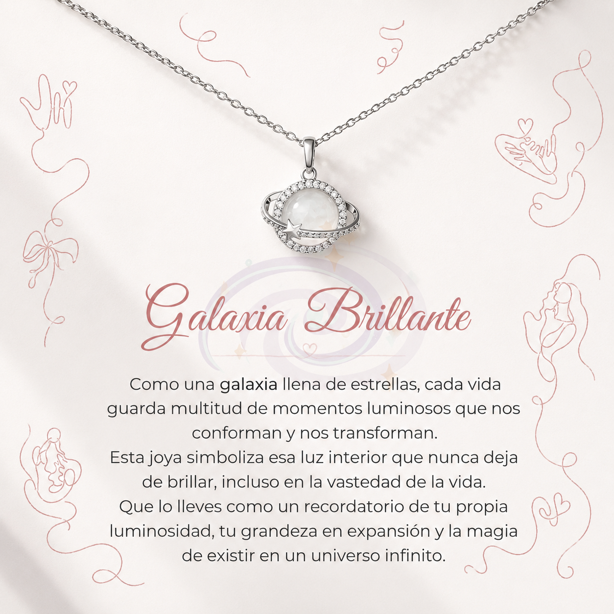 Collar Galaxia Brillante