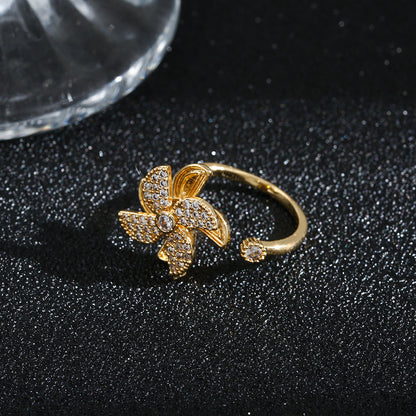 Anillo Molino de Luz Giratorio