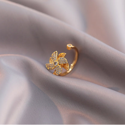 Anillo Molino de Luz Giratorio