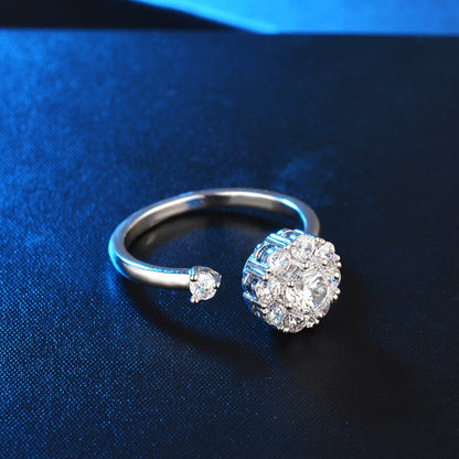 Anillo Cristal Giratorio