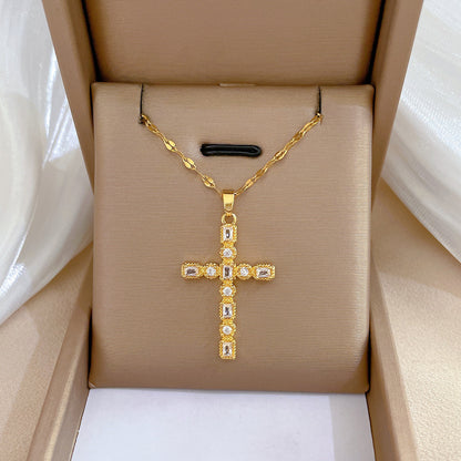 Collar Cruz Brillante