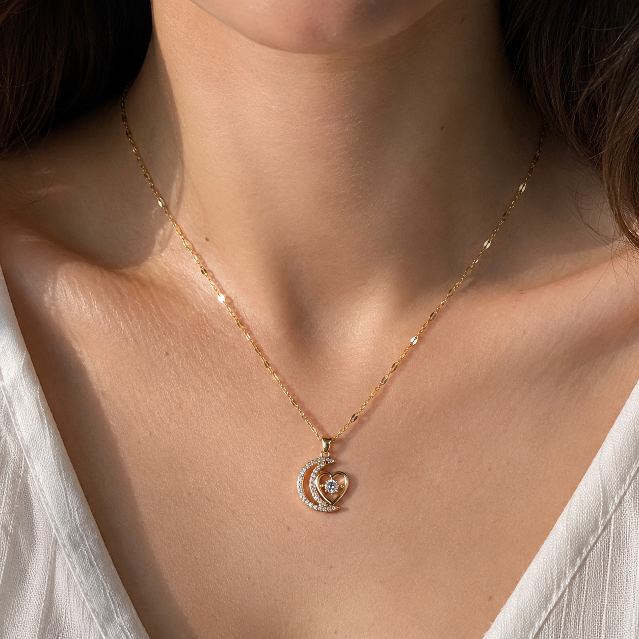 Collar Corazón Lunar