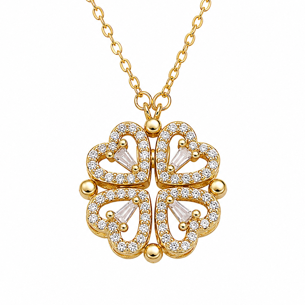 Collar Trébol de Corazones