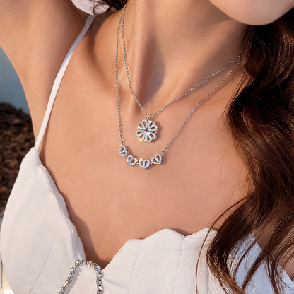 Collar Trébol de Corazones