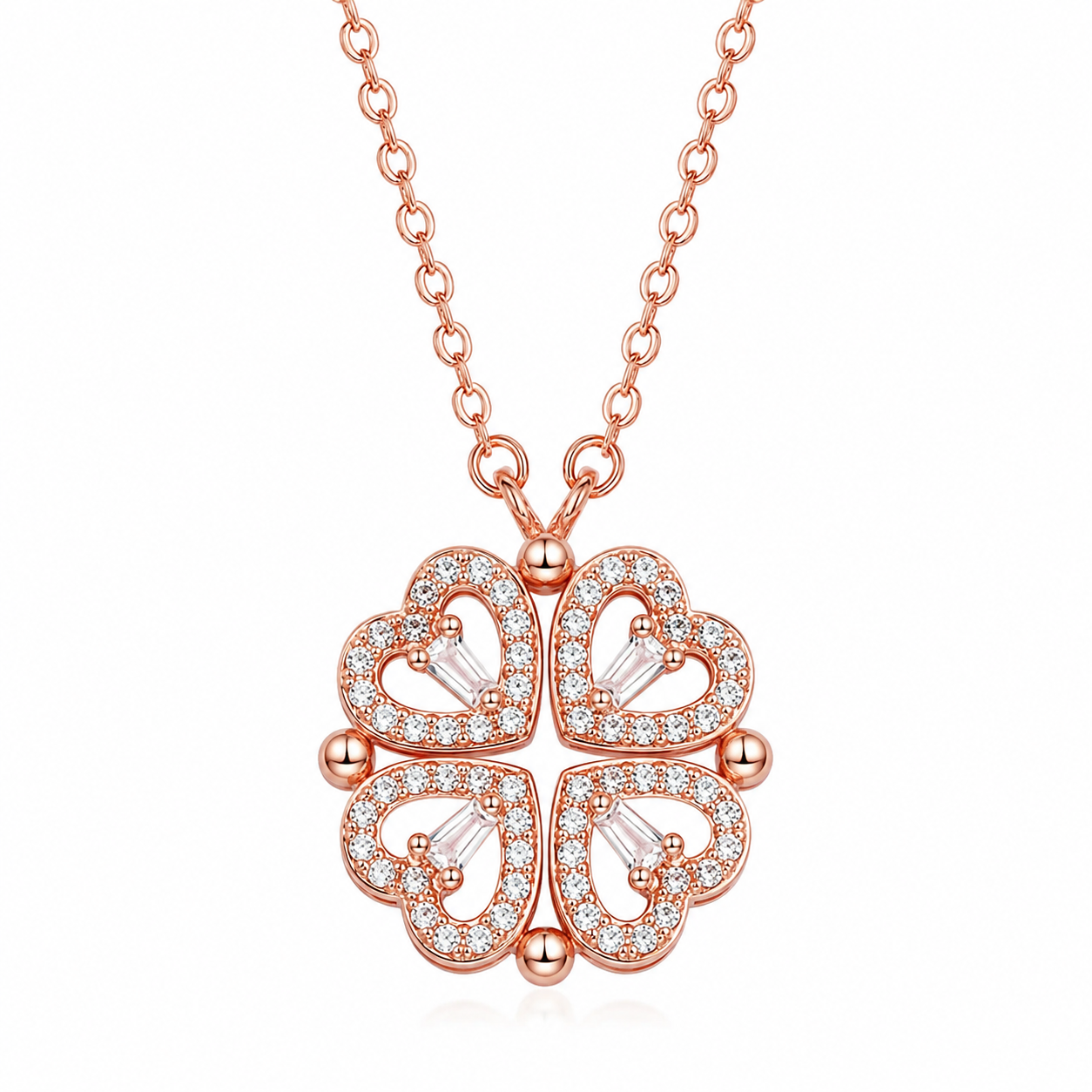 Collar Trébol de Corazones