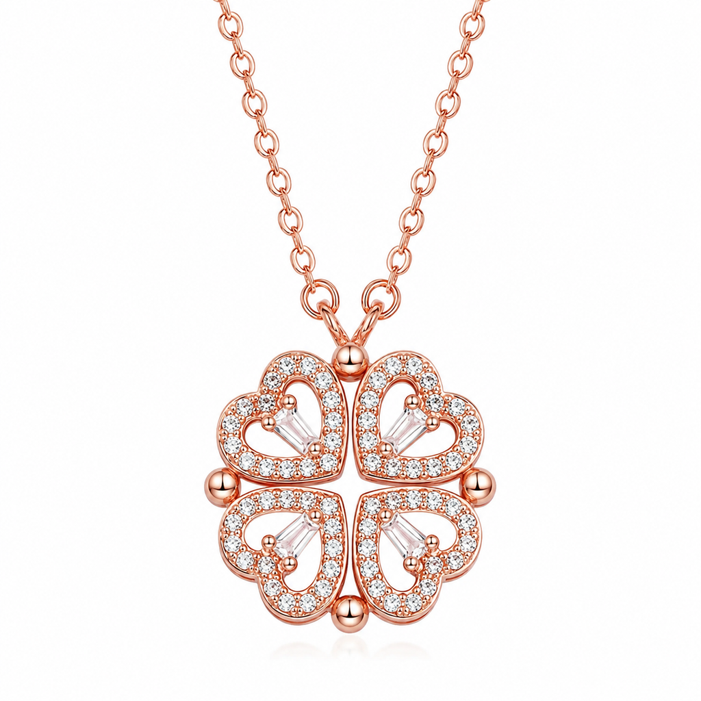 Collar Trébol de Corazones