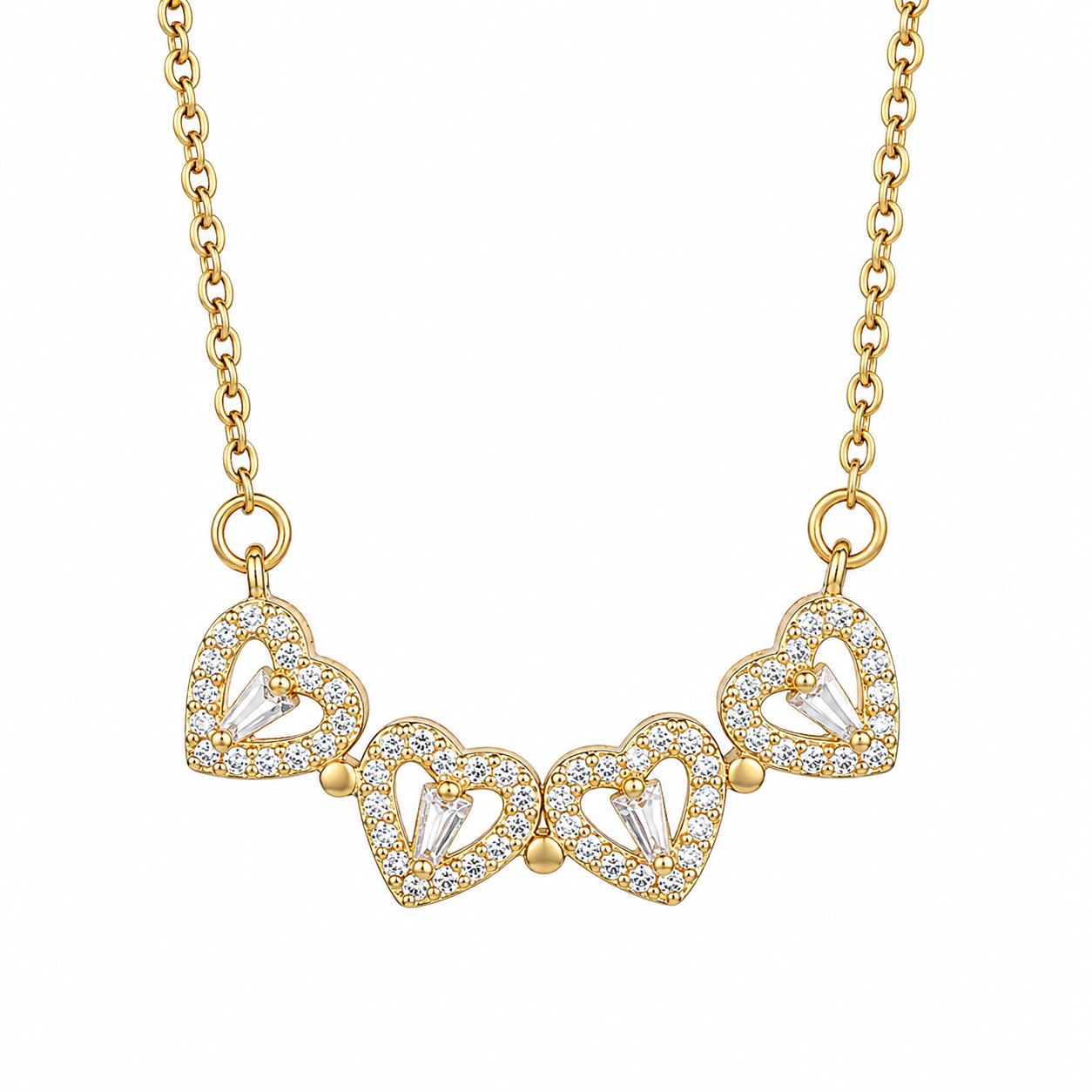 Collar Trébol de Corazones