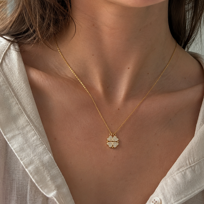 Collar Corazones en Flor