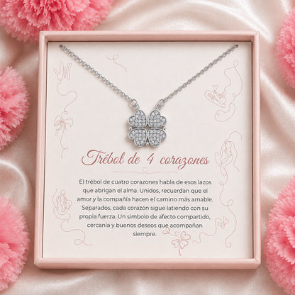 Collar Corazones en Flor