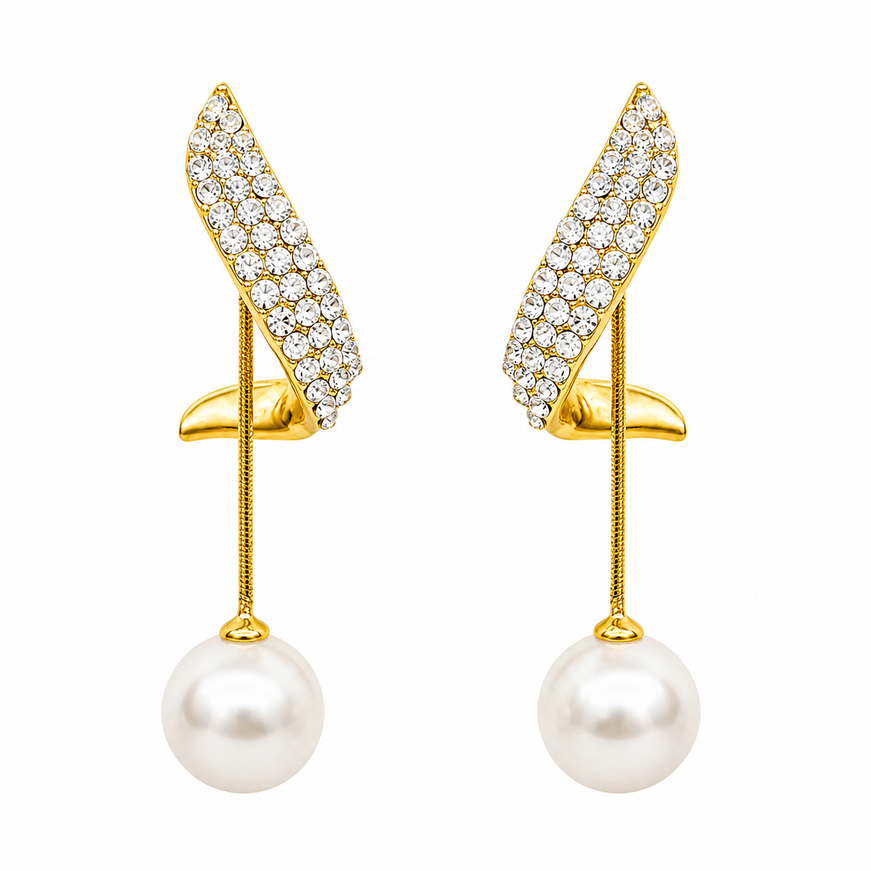 Aros Perla Brillante
