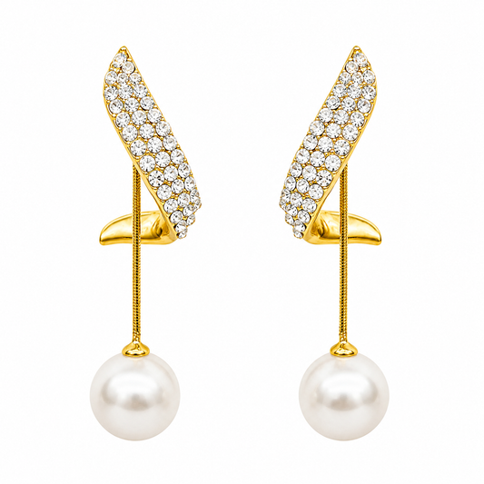 Aros Perla Brillante