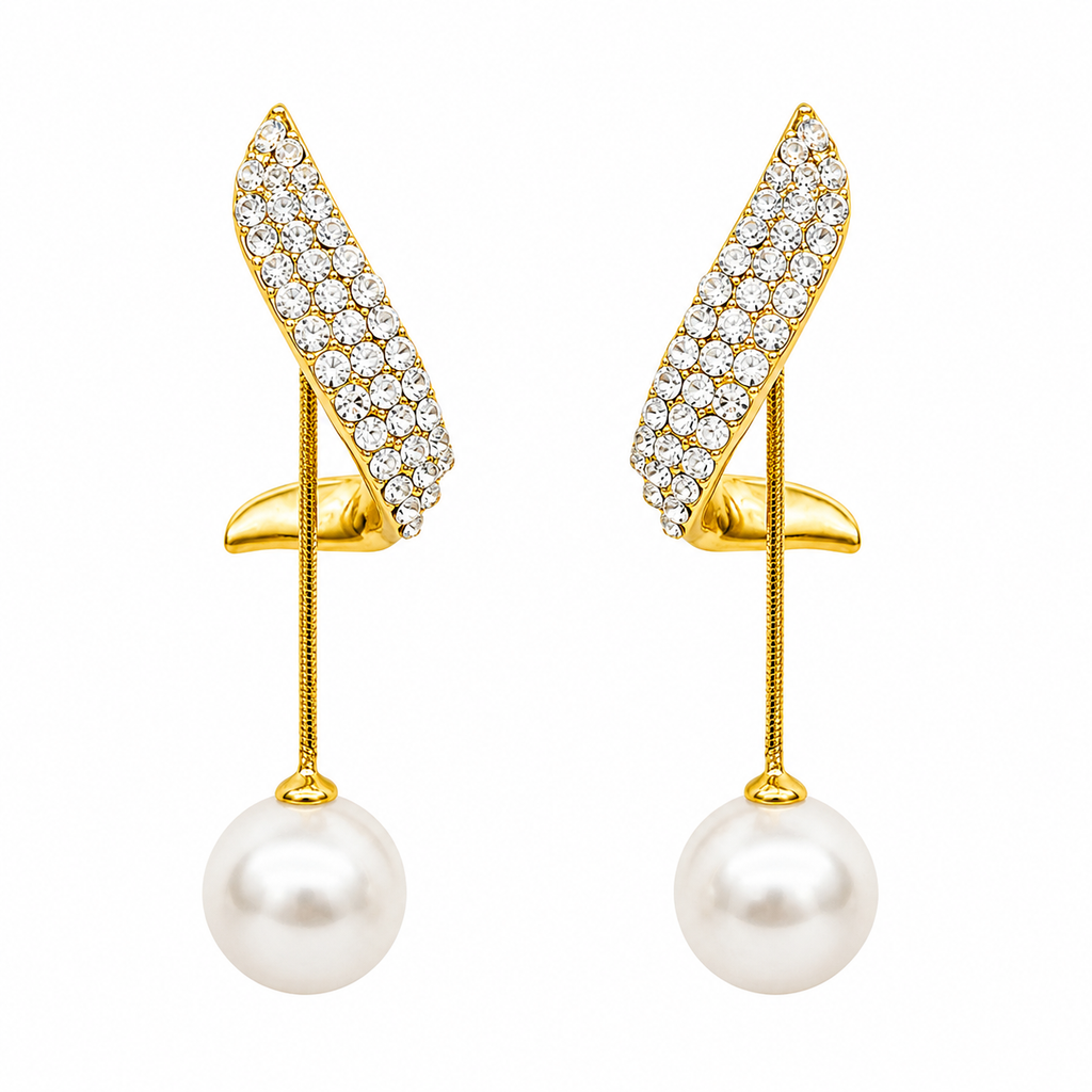 Aros Perla Brillante